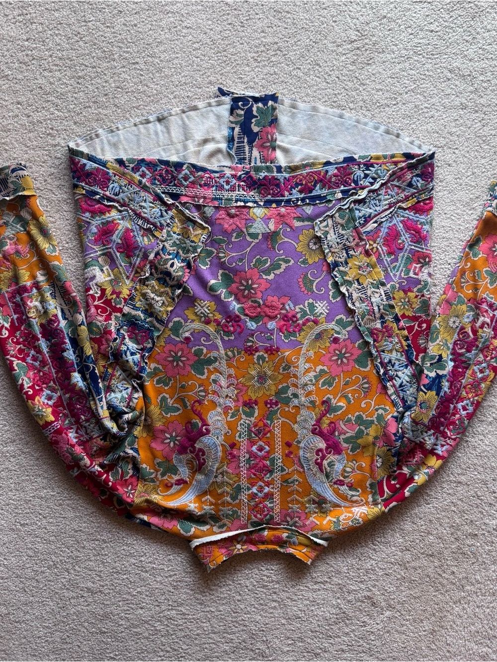 Johnny Was: Embroidered Open Cardigan. - Picture 5 of 8